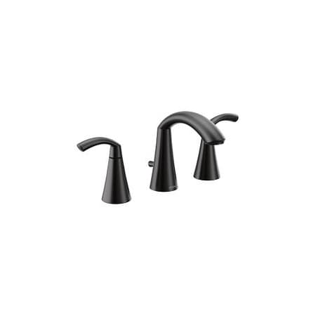 Moen Glyde Matte Black Two-Handle Bathroom Faucet TV6173BL